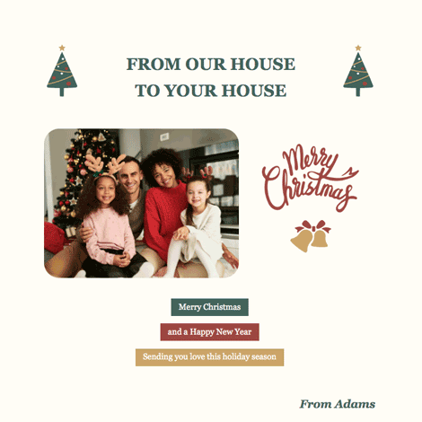 Christmas Family Photo eCard